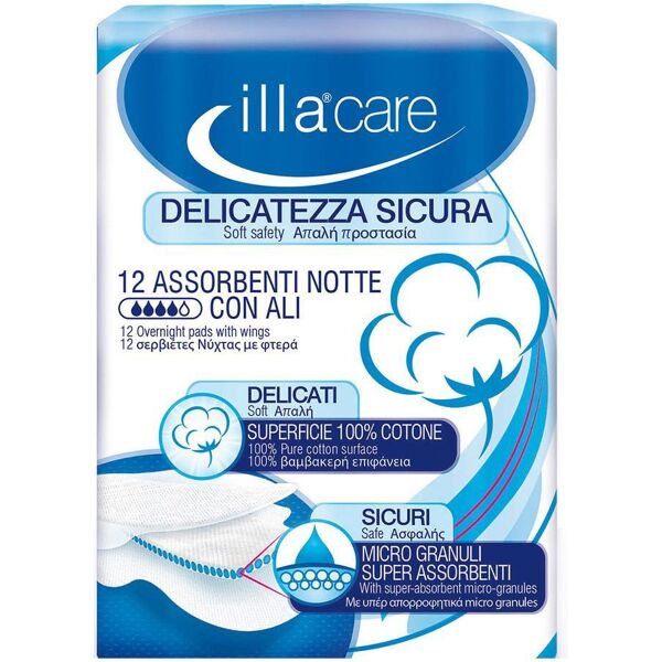 pietrasanta - illa care assorbente notte 12p