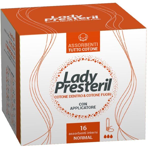 corman spa lady presteril assorbenti interni normal 16 pezzi - protezione affidabile durante il ciclo mestruale