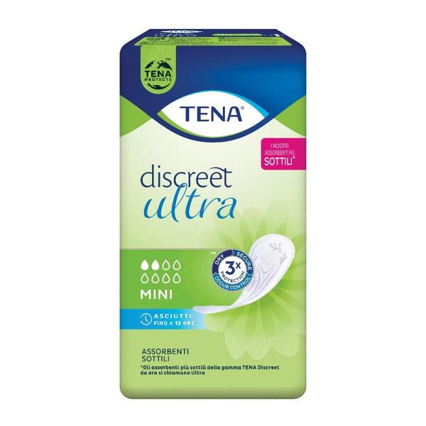 essity italy spa tena lady discreet mini assorbenti 20 pezzi - protezione discreta per perdite urinarie leggere femminili