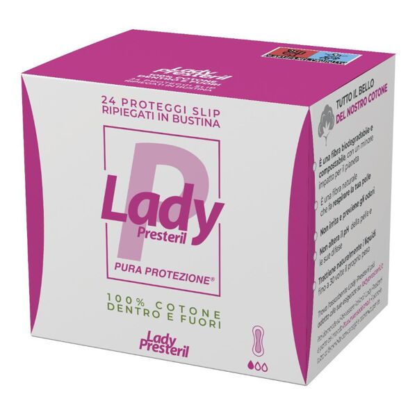 corman spa lady presteril - pura protezione 24 proteggi slip ripiegati - protezione intima affidabile