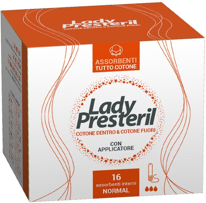 corman spa lady presteril assorbenti interni normal 16 pezzi - protezione affidabile durante il ciclo mestruale