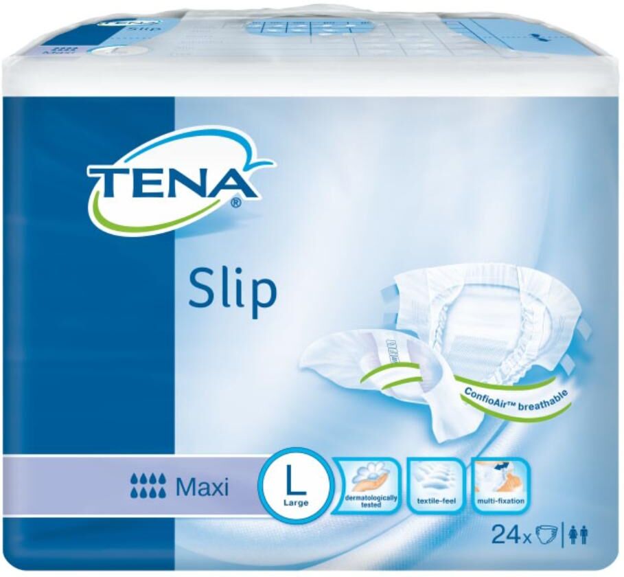 essity italy spa tena proskin slip maxi pannoloni taglia l - 24 pezzi - protezione affidabile per l'incontinenza