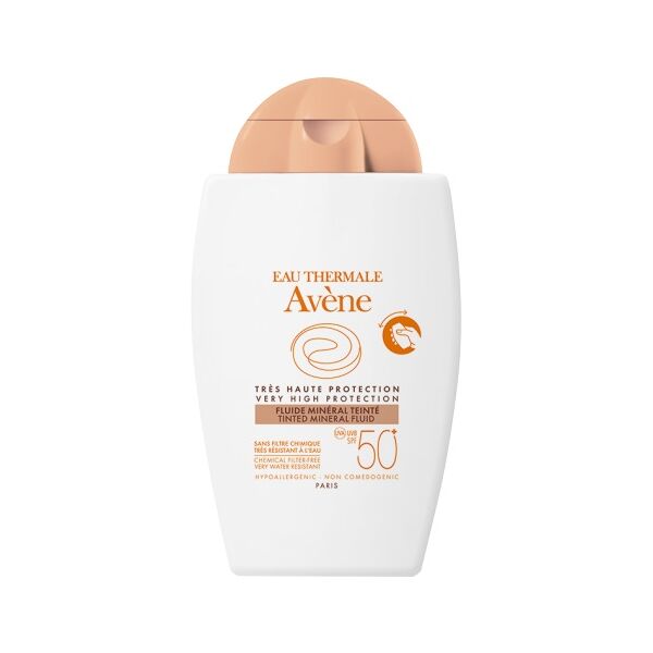 eau thermale avene fluido minerale protezione solare spf50+ colorato 40ml