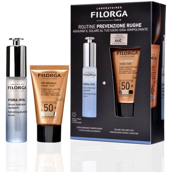 laboratoires filorga c.italia cofanetto uv bronze antietà filorga - fluido solare anti-età ad azione antiossidante - protezione rughe e macchie - 1 confezione