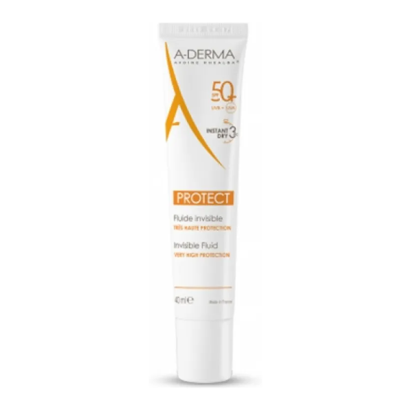 aderma (pierre fabre it.spa) a-derma protect - fluido invisibile spf50+ 40ml - protezione solare avanzata per la tua pelle