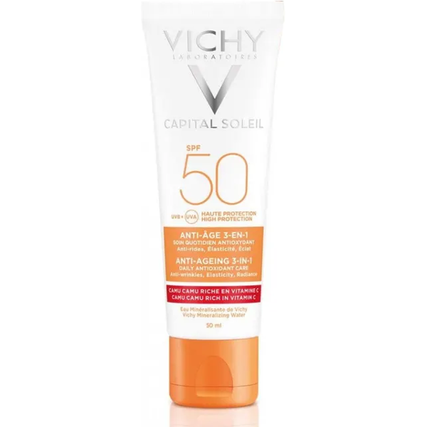 vichy capital soleil crema solare anti-age spf50 50ml - crema viso anti-età