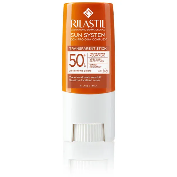 ist.ganassini spa rilastil sun ppt stick trasparente spf50+ 8,5 ml - protezione solare per labbra e zone sensibili