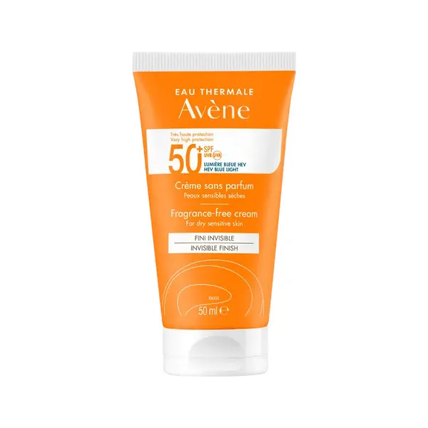 avene avène crema senza profumo spf 50+ solare viso 50ml