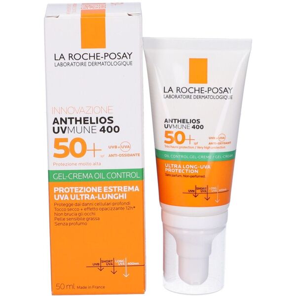 L'Oreal La Roche-Posay Anthelios Gel Crema Solare Viso tocco secco Anti-lucidità SPF50+ 50 ml