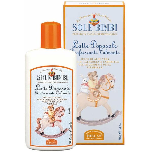 helan cosmesi srl helan sole bimbi latte doposole 200ml - il coccolare della pelle dei bambini dopo il sole