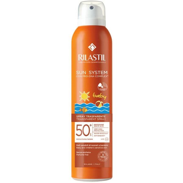 ist.ganassini spa rilastil sun system baby spray trasparente solare spf50 corpo 200ml - protezione solare per bambini