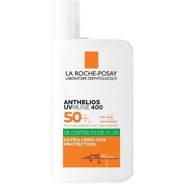 l'oreal anthelios uvmune fluido oil control viso spf50+ 50ml   protezione solare viso ad alto spettro