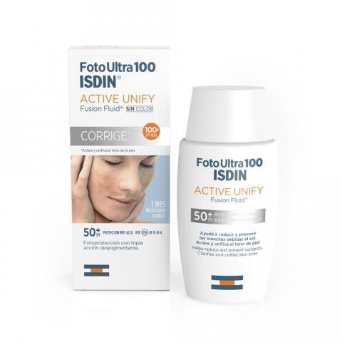 isdin srl fotoultra isdin active unify fusion fluid corregge 50 spf / 100spf reale 50ml