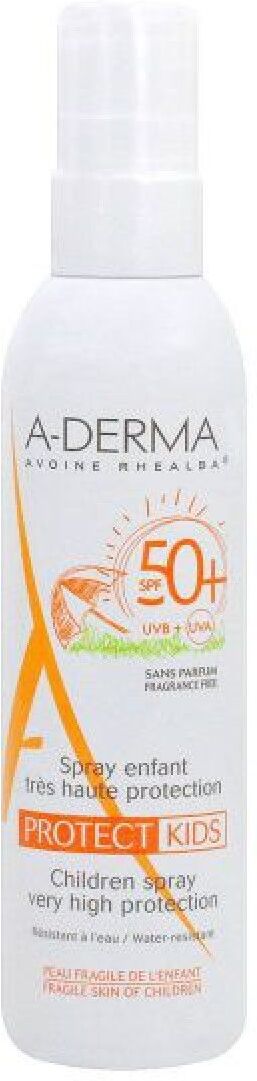 aderma (pierre fabre it.spa) a-derma protect kids - spray solare bambino spf50+ 200 ml - protezione solare sicura per i tuoi bambini