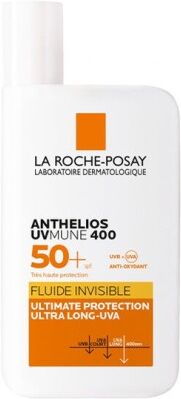 l'oreal la roche-posay anthelios uvmune 400 fluido invisibile senza profumo viso spf50+ 50ml: protezione molto alta per pelle sensibile