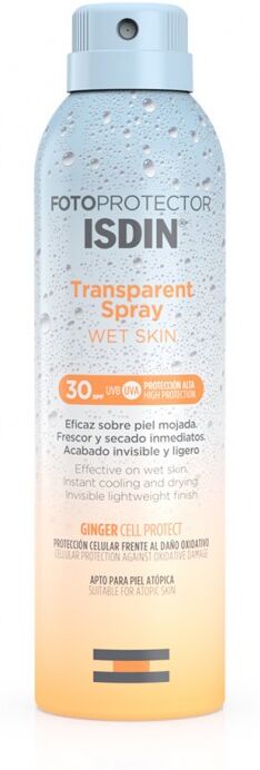 isdin srl isdin fotoprotector transparent spray corpo wet skin spf30 250ml - protezione solare avanzata