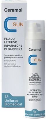 unifarco ceramol sun fluido corpo lenitivo riparatore 100ml - protezione solare e cura della pelle