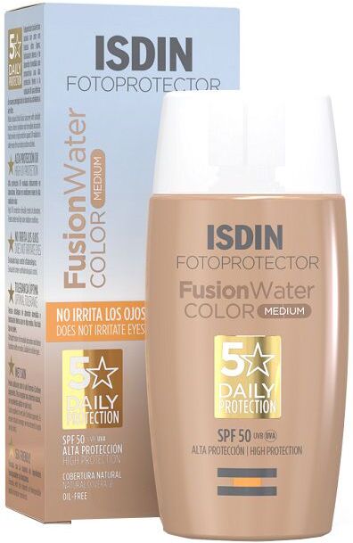 isdin srl isdin fotoprotector fusion water color viso spf50 50 ml - protezione solare colorata