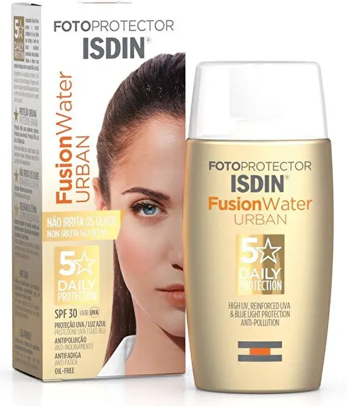 isdin srl isdin fotoprotector fusion water urban viso spf30 50ml