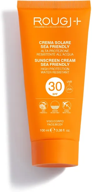 rougj group srl rougj solare crema solare spf30 100ml - protezione solare adatta a pelli mediamente chiare