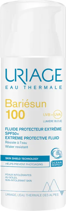 uriage bariesun 100 - fluido protettivo estremo spf50+ 50ml per difesa solare avanzata