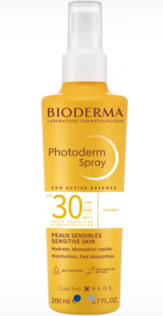 bioderma photoderm spray spf30 protezione molto alta viso e corpo 200ml - protezione solare per pelle sensibile