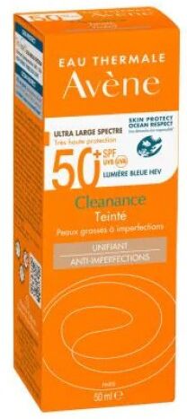 avene avène cleanance - colorato spf50+ solare viso pelli grasse con imperfezioni 50 ml