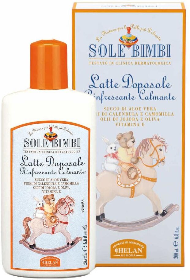 helan cosmesi srl helan sole bimbi latte doposole 200ml - il coccolare della pelle dei bambini dopo il sole