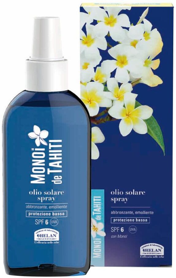 helan cosmesi srl helan monoi olio solare spray spf6 150ml - nutri la tua pelle con il potere del sole