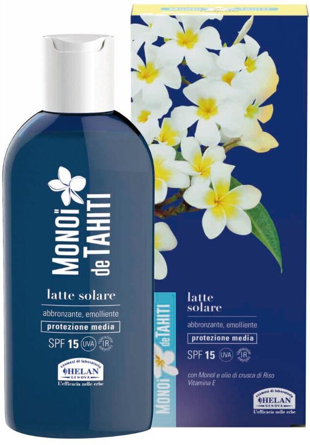 helan cosmesi srl helan monoi de tahiti latte solare spf15 200ml - protezione solare e abbronzatura perfetta