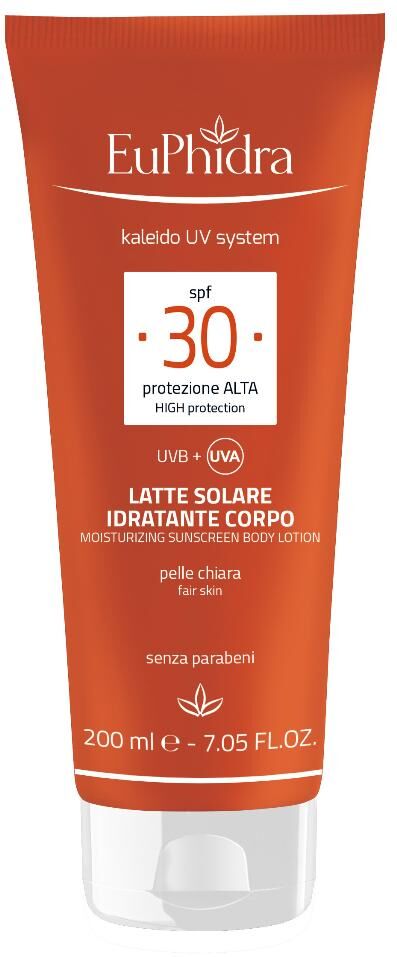 zeta euphidra - kaleido uv system latte solare spf 30 idratante corpo 200 ml