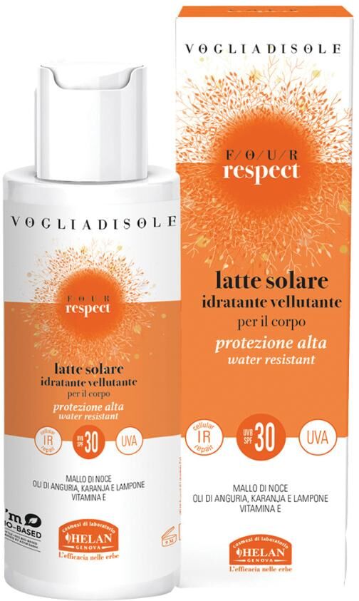 helan cosmesi srl helan voglia di sole four respect latte solare spf30 150ml - helan voglia di sole four respect