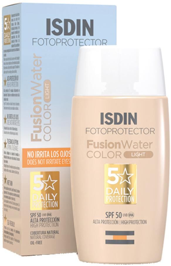 isdin srl fusion water color light 50ml