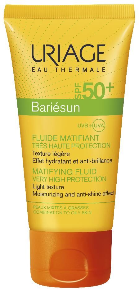 uriage bariesun - fluido matificante spf50+ pelle sensibile 50ml