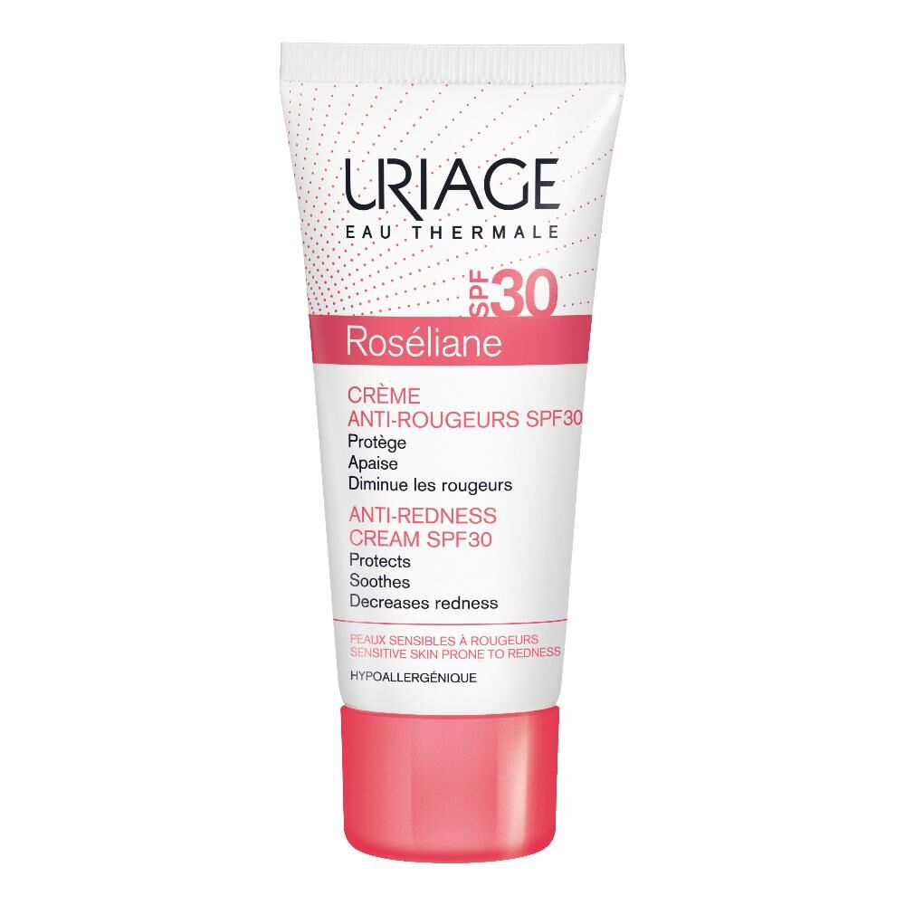 uriage roseliane - crema anti-arrossamento spf30 40ml, protezione solare per pelle sensibile con tendenza all'arrossamento