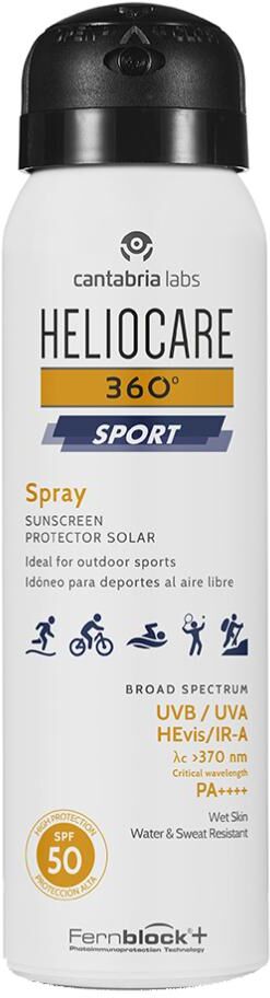 difa cooper spa difa cooper - heliocare 360 sport spray 100ml - protezione solare ad alto spf per sportivi