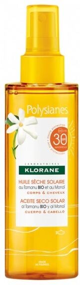 Klorane - Olio Secco Solare Corpo E Capelli SPF30 200ml