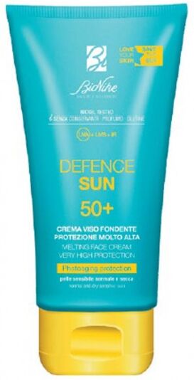 Bionike Defence Sun Crema Viso Fondente SPF50+ 50ml - Protezione Solare Ad Ampio Spettro