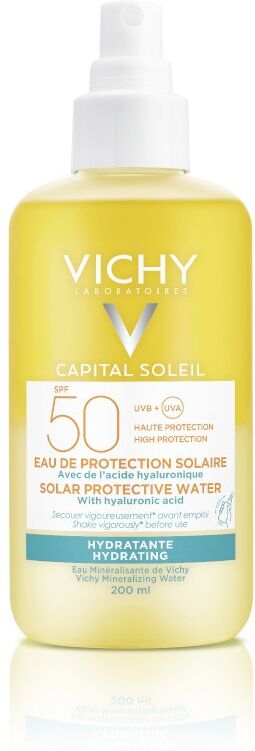 Vichy Acqua Solare Spray Corpo 50 SPF 200 ml - Protezione e Idratazione per una Pelle Radiosa al Sole