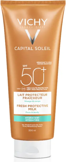 Vichy Capital Soleil Latte Fresco Idratante SPF 50+ 300ml - Protezione Solare