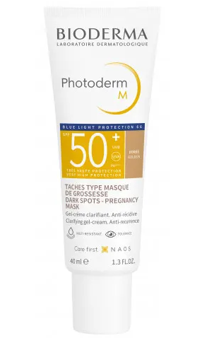 Bioderma Photoderm M SPF50+ Dorée 40ml - Protezione Solare Alta con Tonalità Dorata
