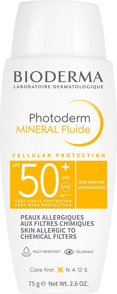 Bioderma Photoderm Mineral SPF50+ 75ml - Protezione Solare Minerale per Pelle Allergica