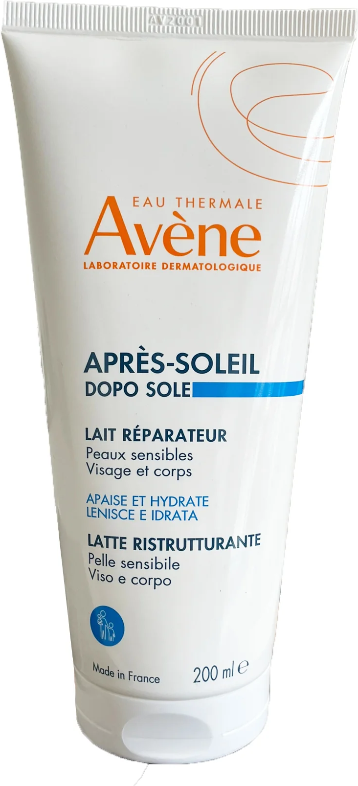 Avene Eau Thermale Avène Après-Soleil Latte Ristrutturante Doposole 200ml - Lenitivo e Idratante