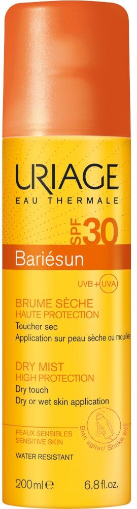 Uriage Bariesun - Brume Seche Spray Protettivo SPF30 200ml, Resistente all'Acqua