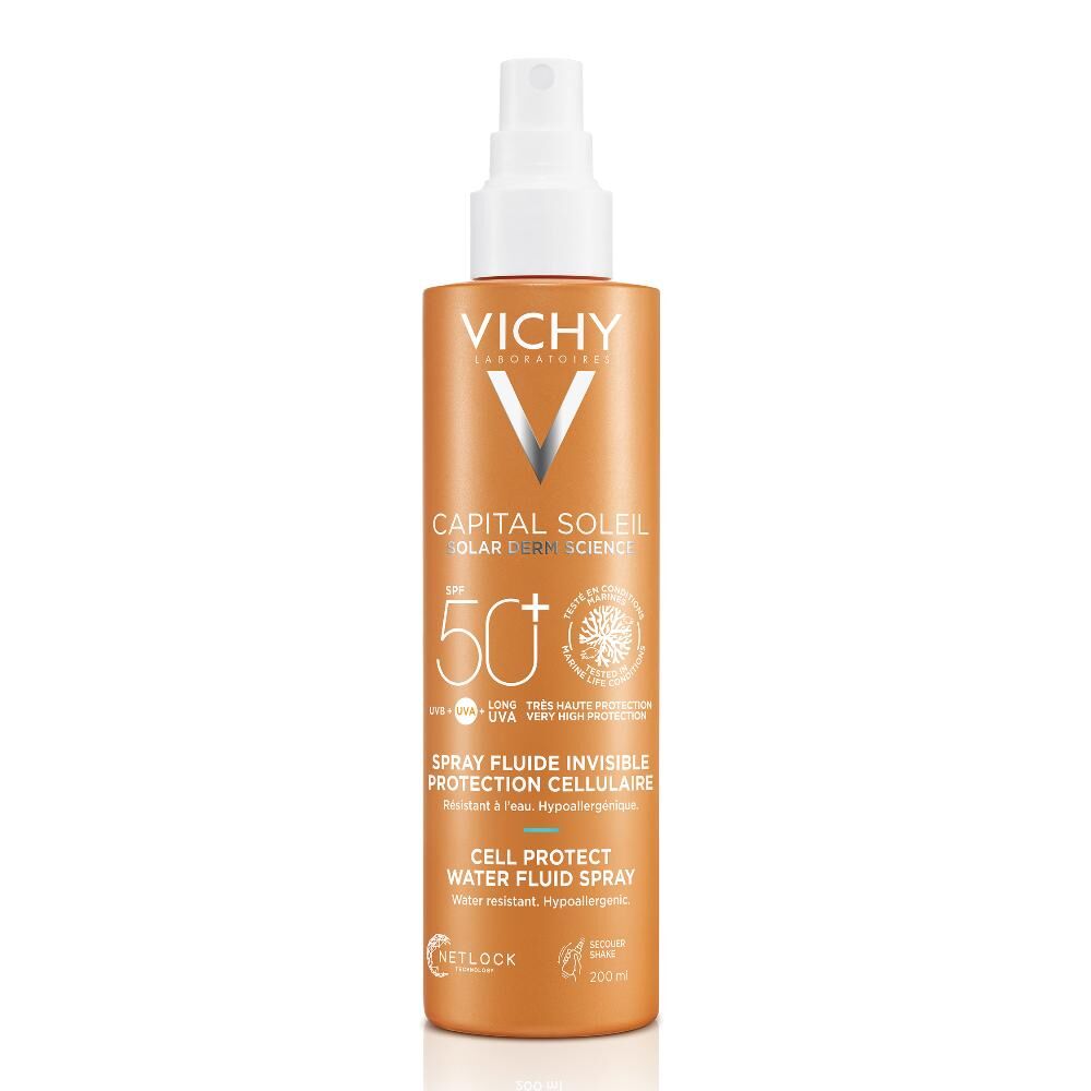 L'Oreal Vichy Capital Soleil Spray Solare SPF50+ 200ml - Protezione Solare Ad Alta Performance