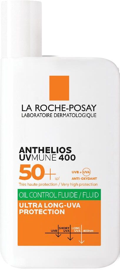 L'Oreal Anthelios Uvmune Fluido Oil Control Viso SPF50+ 50ml   Protezione Solare Viso ad Alto Spettro