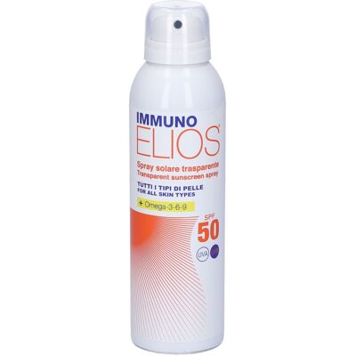 MORGAN Srl Immuno Elios - Spray Solare Trasparente SPF50+ 150ml - Protezione Solare Avanzata per una Pelle Radiante MORGAN Srl Immuno Elios - Spray Solare Trasparente SPF50+ 150ml - Protezione Solare Avanzata per una Pelle Radiante