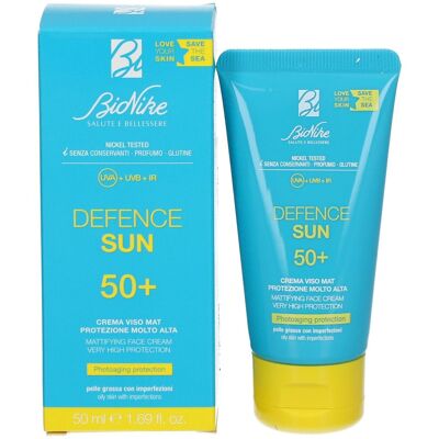 Crema Viso Opacizzante SPF50+ Bionike Defense Sun 50ml Crema Viso Opacizzante SPF50+ Bionike Defense Sun 50ml