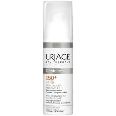 Uriage Dépiderm SPF 50+ Cura Giorno - Protezione solare per macchie Uriage Dépiderm SPF 50+ Cura Giorno - Protezione solare per macchie