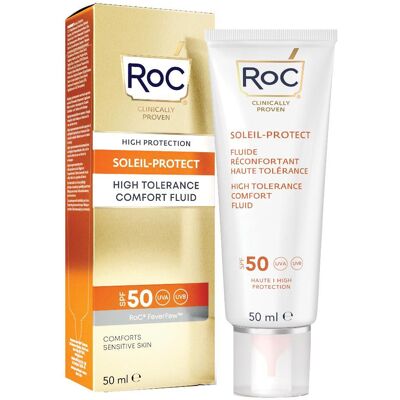 Roc Soleil-Protect Fluido Comfort Alta Tolleranza SPF 50 (50ml) Roc Soleil-Protect Fluido Comfort Alta Tolleranza SPF 50 (50ml)